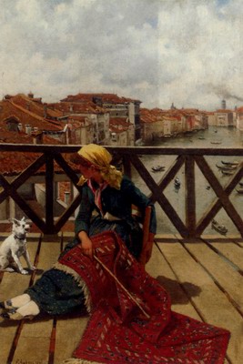 A Distraction On The Accademia Bridge, Venice