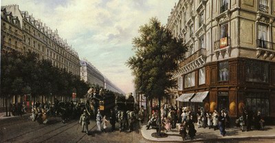 A busy paris street