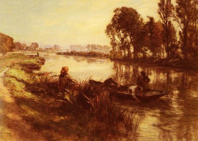 Au Bord De La Riviere, by the banks of the river