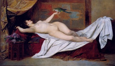 Odalisque With parrot