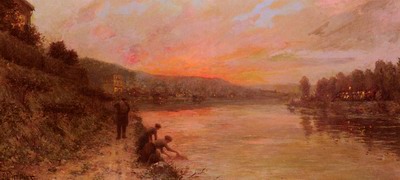 Soleil Levant Sur La Seine, sunrise on the seine
