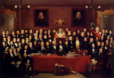 The Judge And Jury society in the cider cellar