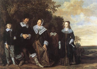 Family Group In A Landscape