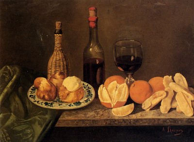 Still Life With Fruit And Oriental China