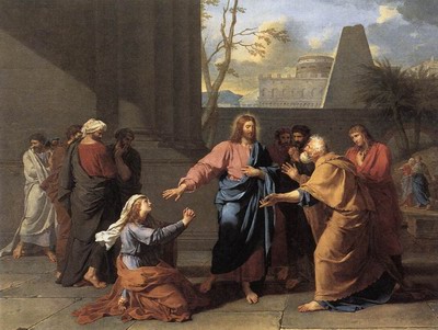 The Woman of Canaan at the Feet of Christ