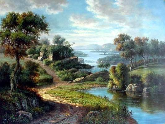 landscape art gallery artist Landscape Paintings fine art Seascape Paintings La