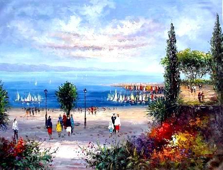 Mediterranean Sea oil paintings