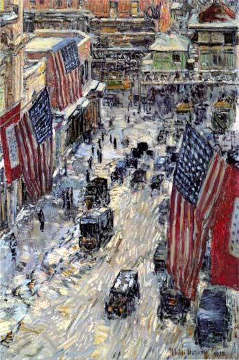 57th Street in Winter, Childe Hassam