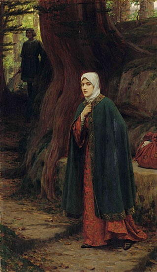 A Forest Tryst, Edmund Blair Leighton