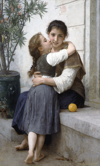 A Little Coaxing, William-Adolphe Bouguereau