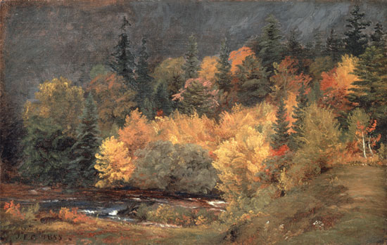 Autumn by the Brook, Jasper Francis Cropsey