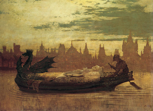 Elaine, John Atkinson Grimshaw