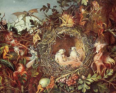 Fairies in a Nest, John Anster Christian Fitzgerald