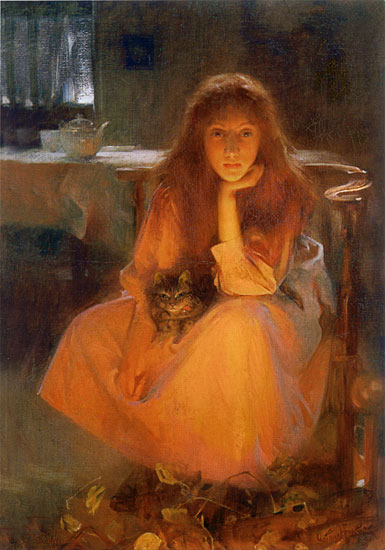 Fire Fancies. Arthur Hacker