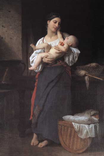 First Caresses, William-Adolphe Bouguereau