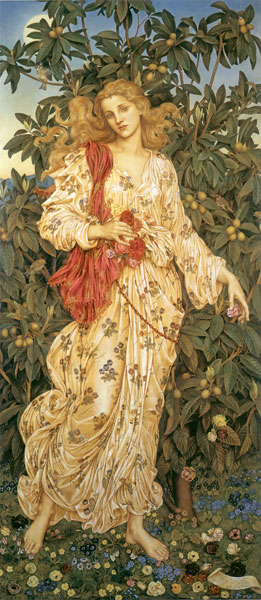 Flora, Evelyn De Morgan, canvas