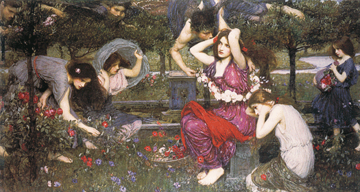 Flora and the Zephyrs, John William Waterhouse