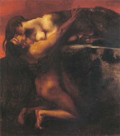 Kiss of the Sphinx. Franz von Stuck