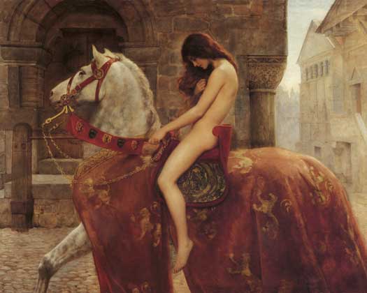 Lady Godiva, Hon. John Collier, framed