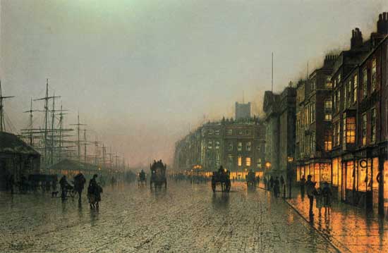 Liverpool from Wapping, John Atkinson Grimshaw