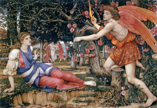 Love and the Maiden, John Roddam Spencer-Stanhope