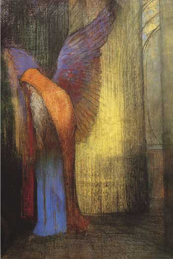 Old Man with Wings and a Beard, Odilon Redon