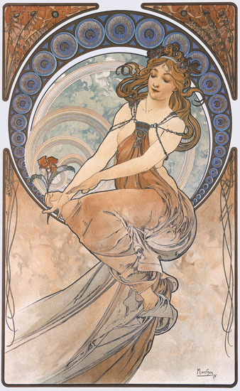 Painting, Alphonse Mucha