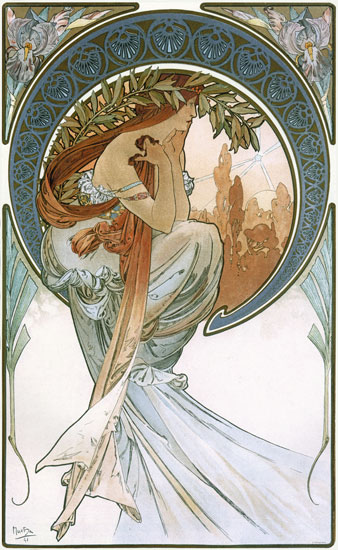 Poetry, Alphonse Mucha