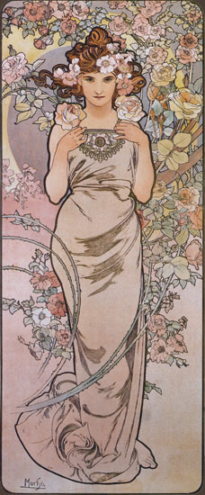 Rose, Alphonse Mucha