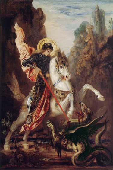 Saint George and the Dragon, Gustave Moreau