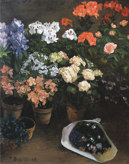 Study of Flowers, Fredric Bazille