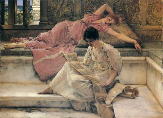 The Favorite Poet, Sir Lawrence Alma-Tadema