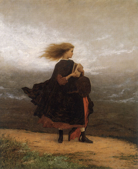 The Girl I Left Behind Me, Eastman Johnson, print on canvas