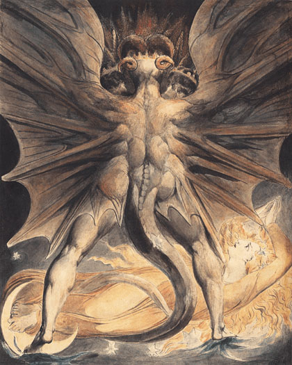 The Great Red Dragon and the Woman Clothed in Sun, William Blake