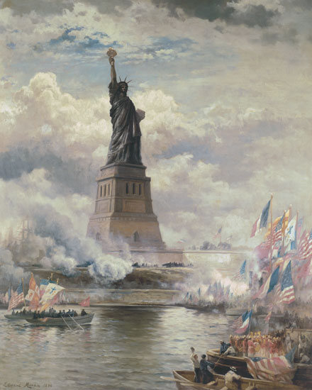 The Statue of Liberty, Moran