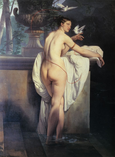 Venus Playing with two Doves, Hayez