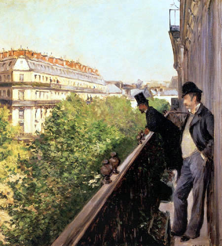 A balcony, Boulevard Haussmann