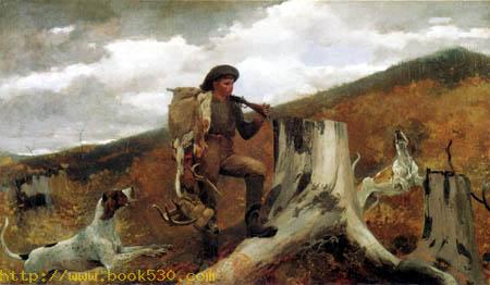 Hunter with dogs