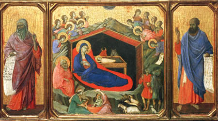 Maesta, Die Geburt Christi
