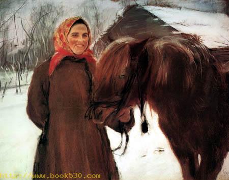 Peasant woman with a horse