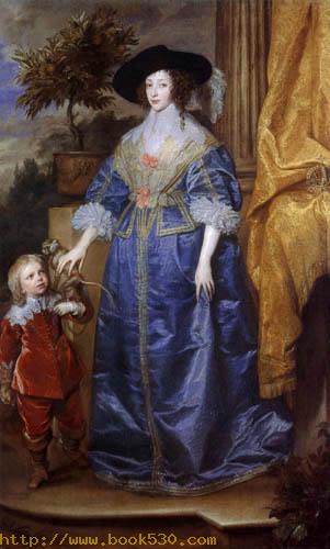 Queen Henrietta Maria and Jeffrey Hudson