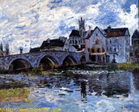 The bridge of Moret on the Loing