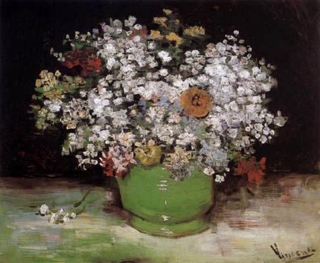 Vase of field flowers