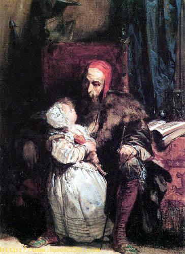 A old man with a child