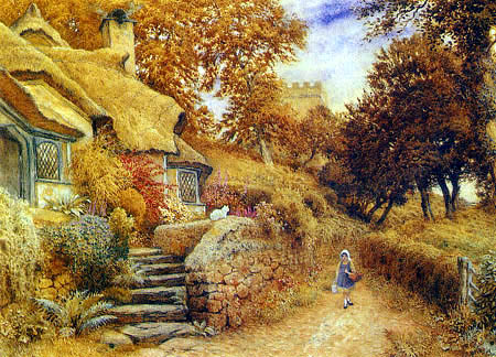 Girl at the farmhouse