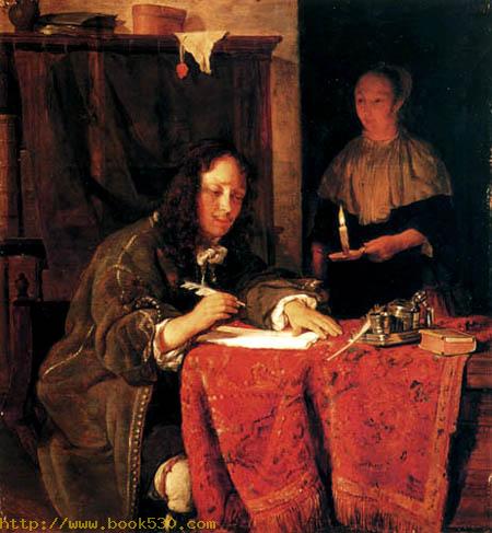 Man writing a letter