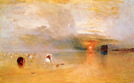 The beach of Calais with low tide