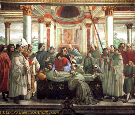 The death of St. Franziskus