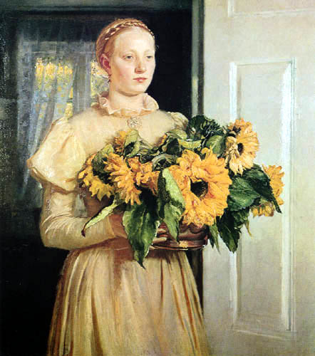 The Girl with Sunflowers