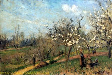 Flowering orchard